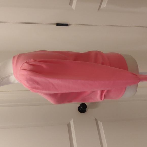 Loft Light Bubblegum Pink Puff Sleeve 100% cotton Sweatshirt Size Xs - Picture 4 of 8